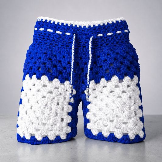 Royal Blue & Pure White CBC Shorts